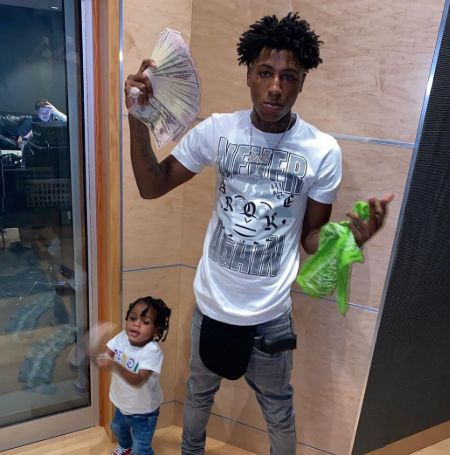 NBA YoungBoy with his son Kacey Alexander Gaulden.